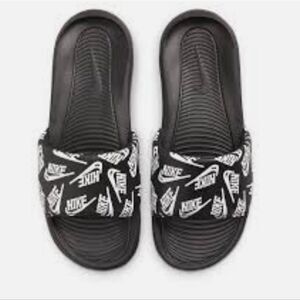 Nike Logo Print Victori One Slide